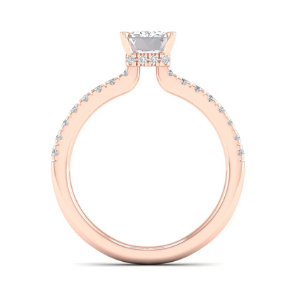 1 CTW Radiant Cut Lab Grown Diamond Engagement Ring