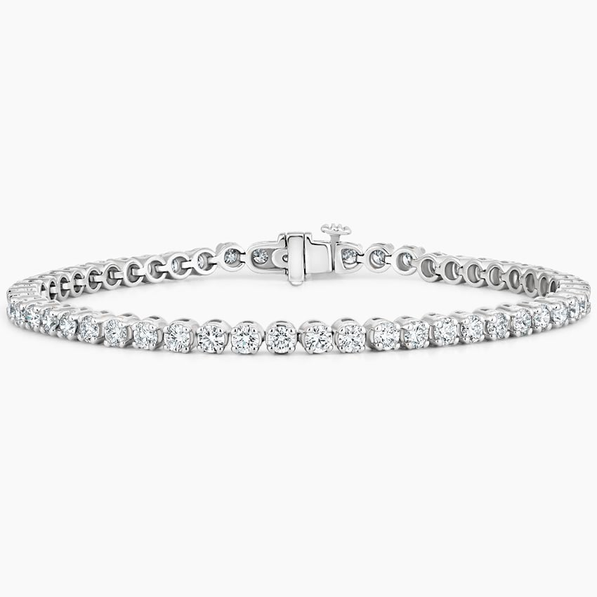 4CTW 7 inch Lab Grown Diamond Tennis Bracelet in Gold