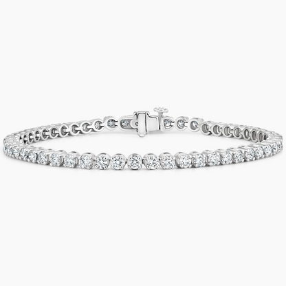 4CTW 7 inch Lab Grown Diamond Tennis Bracelet in Gold