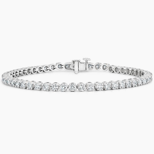 4CTW 7 inch Lab Grown Diamond Tennis Bracelet in Gold