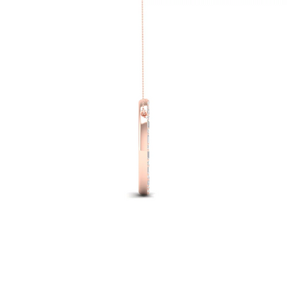 0.50 CTW Lab Grown Diamond Baguette Round Cut Pendant