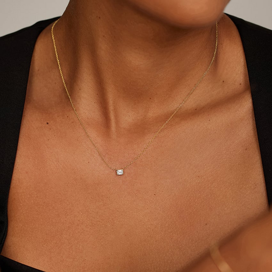 1/4 CTW Lab Grown Diamond Emerald Cut Pendant