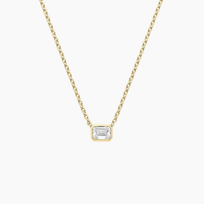 1/4 CTW Lab Grown Diamond Emerald Cut Pendant