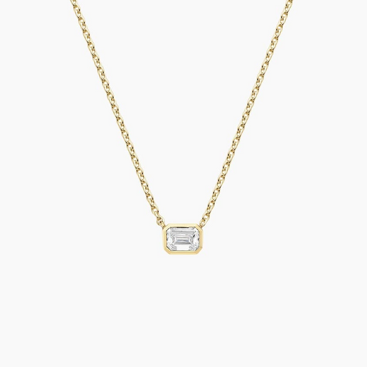 1/4 CTW Lab Grown Diamond Emerald Cut Pendant