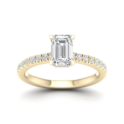 1 CTW Radiant Cut Lab Grown Diamond Engagement Ring