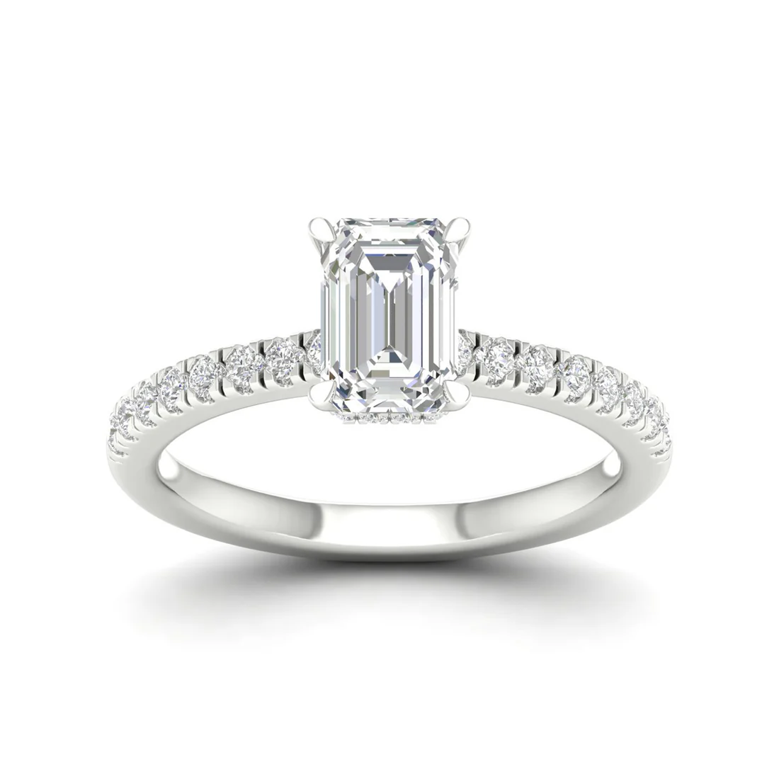 1 CTW Radiant Cut Lab Grown Diamond Engagement Ring