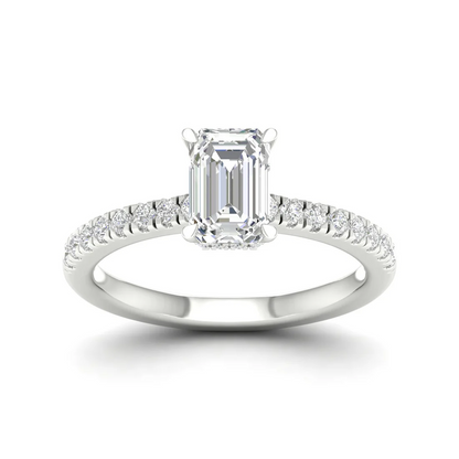 1 CTW Radiant Cut Lab Grown Diamond Engagement Ring