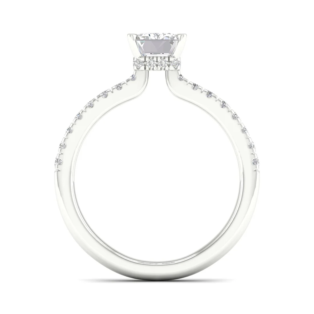 1 CTW Radiant Cut Lab Grown Diamond Engagement Ring