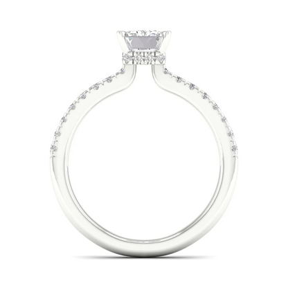 1 CTW Radiant Cut Lab Grown Diamond Engagement Ring