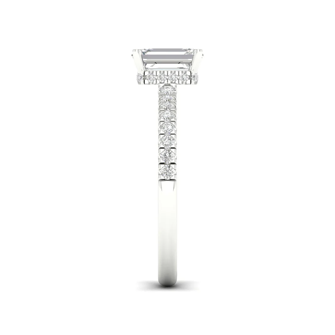 1 CTW Radiant Cut Lab Grown Diamond Engagement Ring