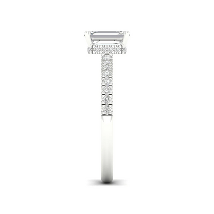 1 CTW Radiant Cut Lab Grown Diamond Engagement Ring