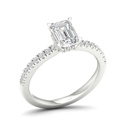 1 CTW Radiant Cut Lab Grown Diamond Engagement Ring