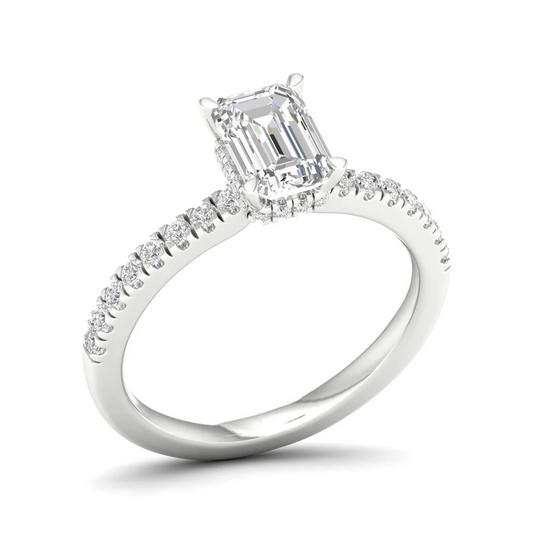 1 CTW Radiant Cut Lab Grown Diamond Engagement Ring