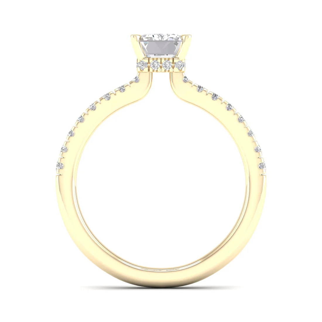 1 CTW Radiant Cut Lab Grown Diamond Engagement Ring