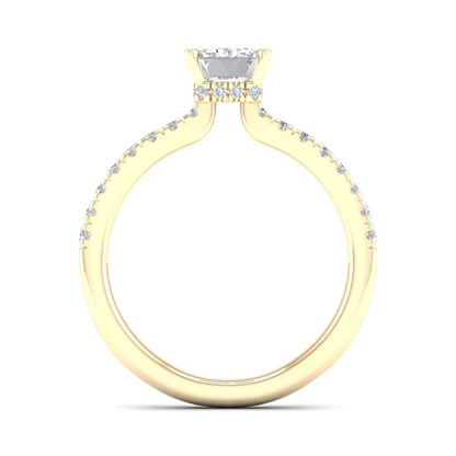 1 CTW Radiant Cut Lab Grown Diamond Engagement Ring