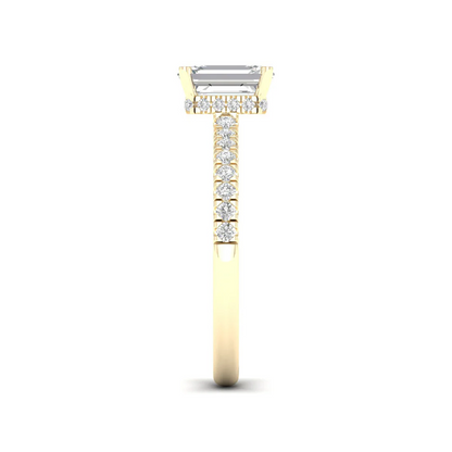 1 CTW Radiant Cut Lab Grown Diamond Engagement Ring