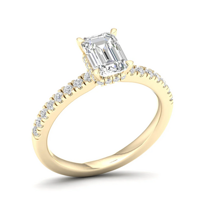 1 CTW Radiant Cut Lab Grown Diamond Engagement Ring