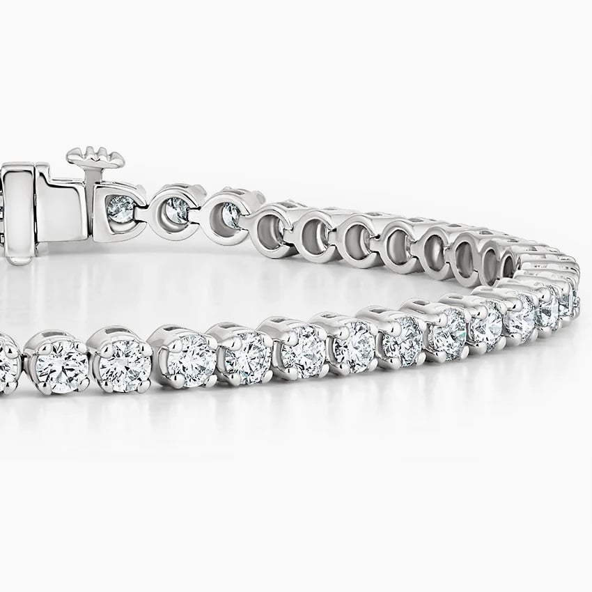 4CTW 7 inch Lab Grown Diamond Tennis Bracelet in Gold