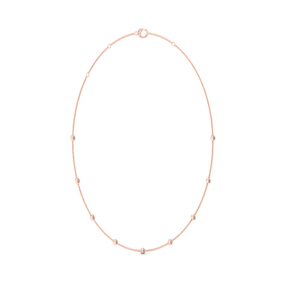 0.70CTW Nine Stone Lab Grown Diamond Chain Necklace