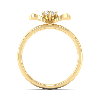 0.16Ctw Lab Grown Diamond Butterfly Ring