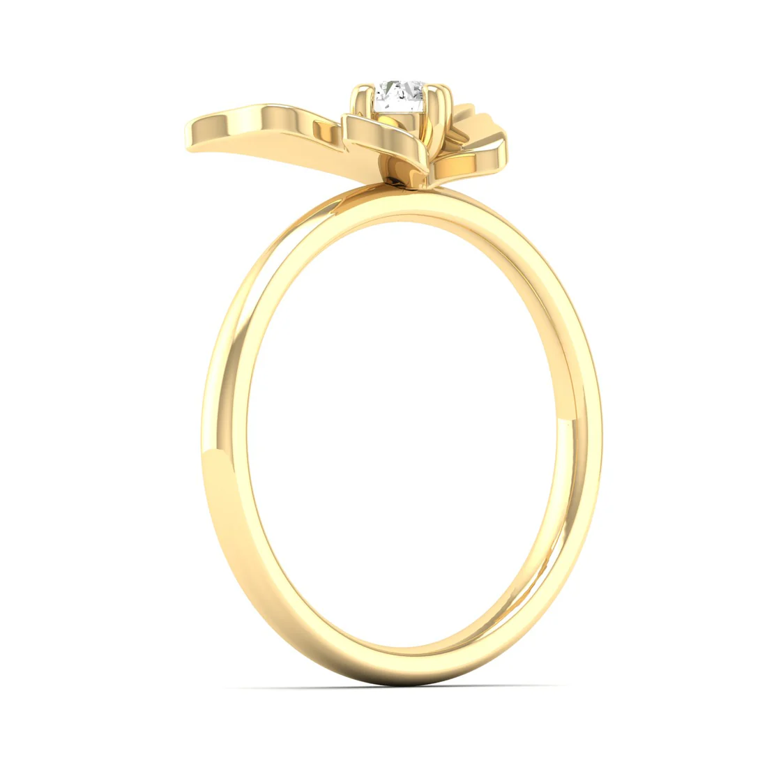 0.16Ctw Lab Grown Diamond Butterfly Ring