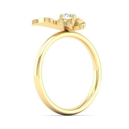 0.16Ctw Lab Grown Diamond Butterfly Ring