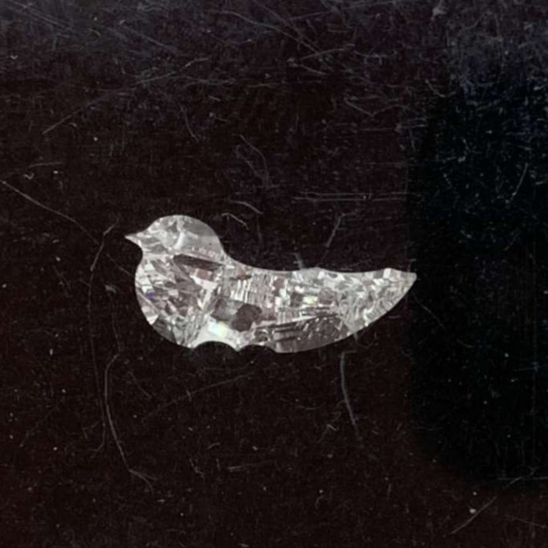 Unique Bird Shape Lab Grown CVD Diamond  customdiamjewel   