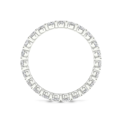2 CTW Oval Diamond Eternity Lab Grown Diamond Wedding Band