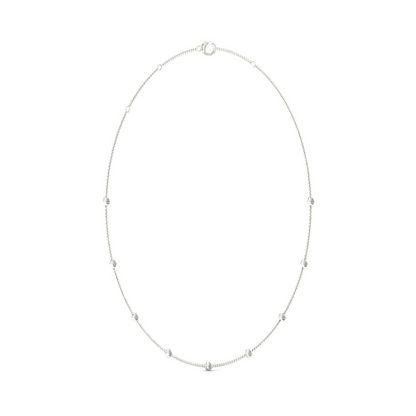 0.70CTW Nine Stone Lab Grown Diamond Chain Necklace
