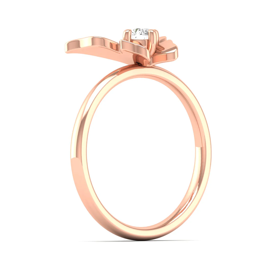 0.16Ctw Lab Grown Diamond Butterfly Ring