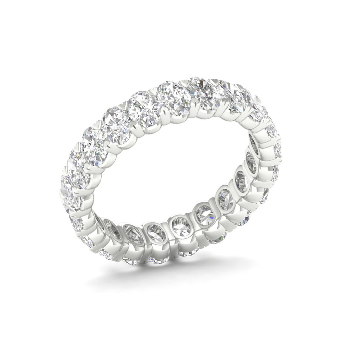 3 CTW Oval Diamond Eternity Lab Grown Diamond Wedding Band