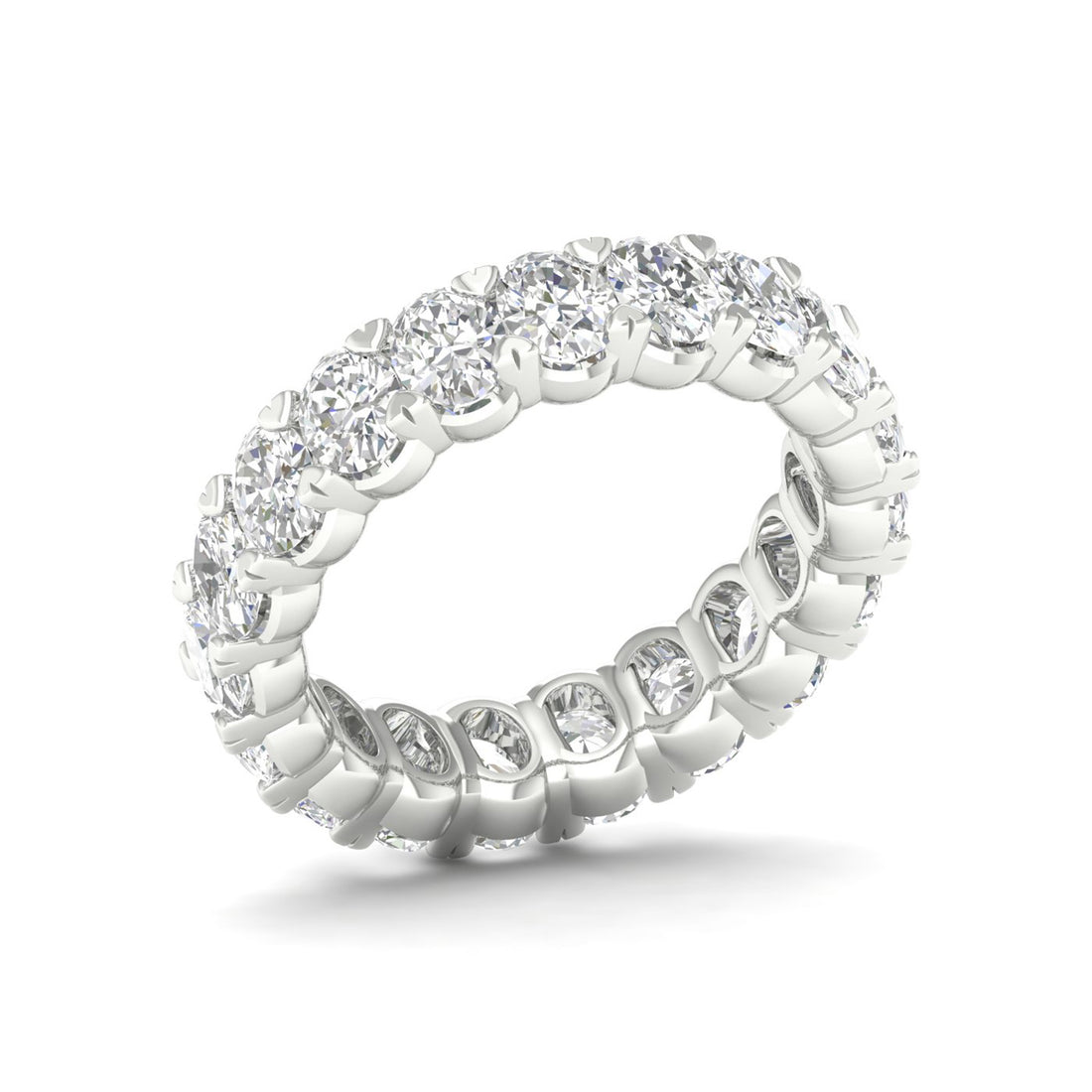 4 CTW Oval Eternity Lab Grown Diamond Wedding Band