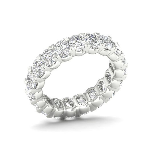4 CTW Oval Eternity Lab Grown Diamond Wedding Band