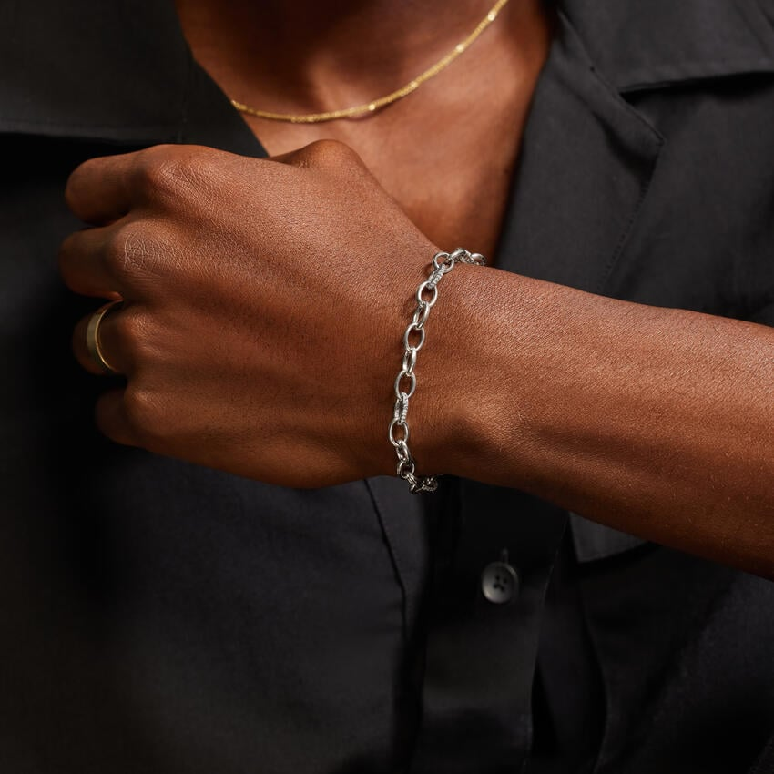 1/5CTW 7 inch Lab Grown Diamond Link Bracelet