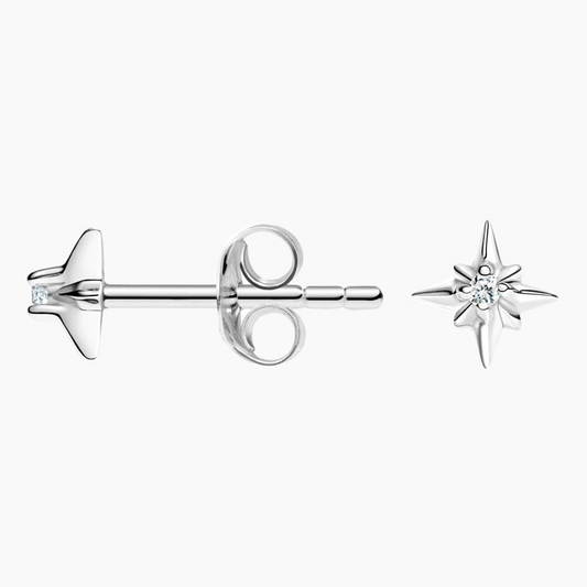 Star Shape Lab Grown Diamond Stud Earrings