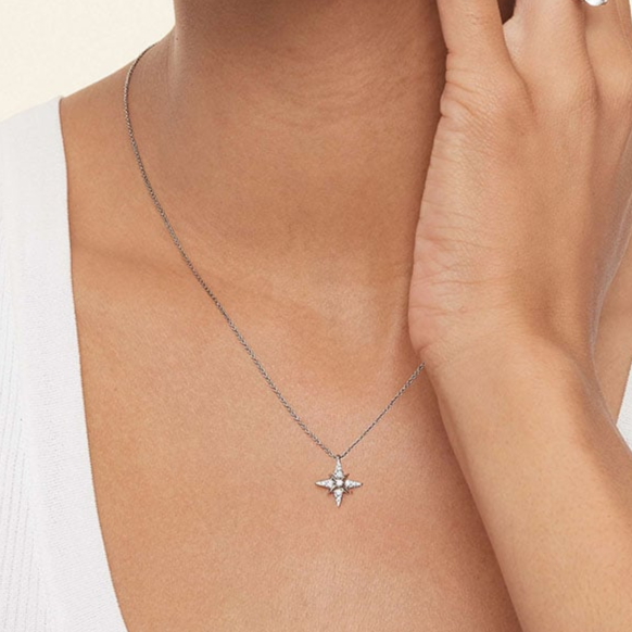1/8 CTW Lab Grown Diamond Luxe North Star Pendant
