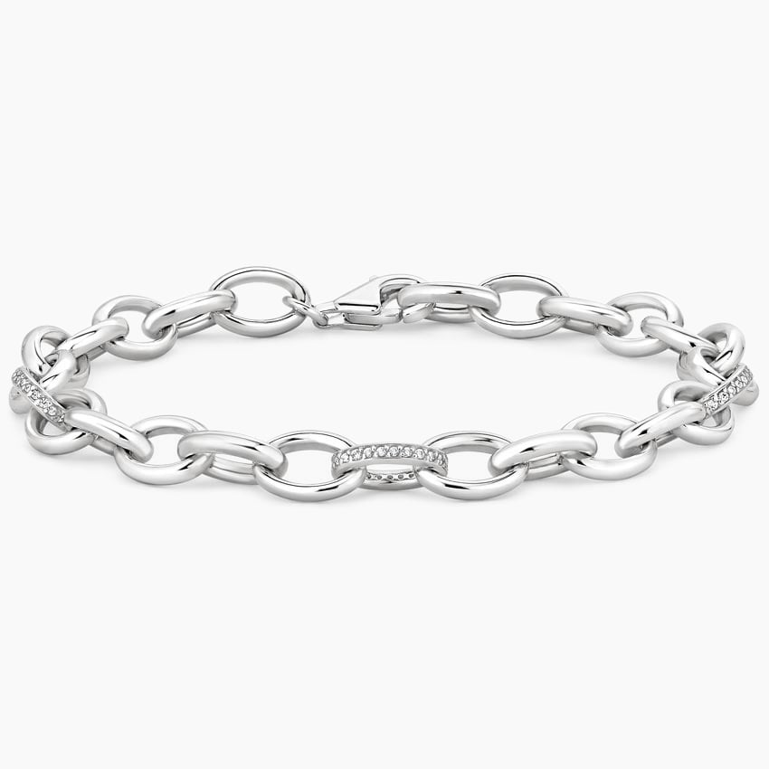 1/5CTW 7 inch Lab Grown Diamond Link Bracelet