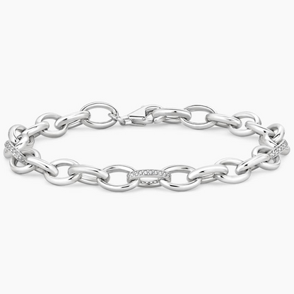 1/5CTW 7 inch Lab Grown Diamond Link Bracelet