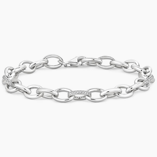 1/5CTW 7 inch Lab Grown Diamond Link Bracelet