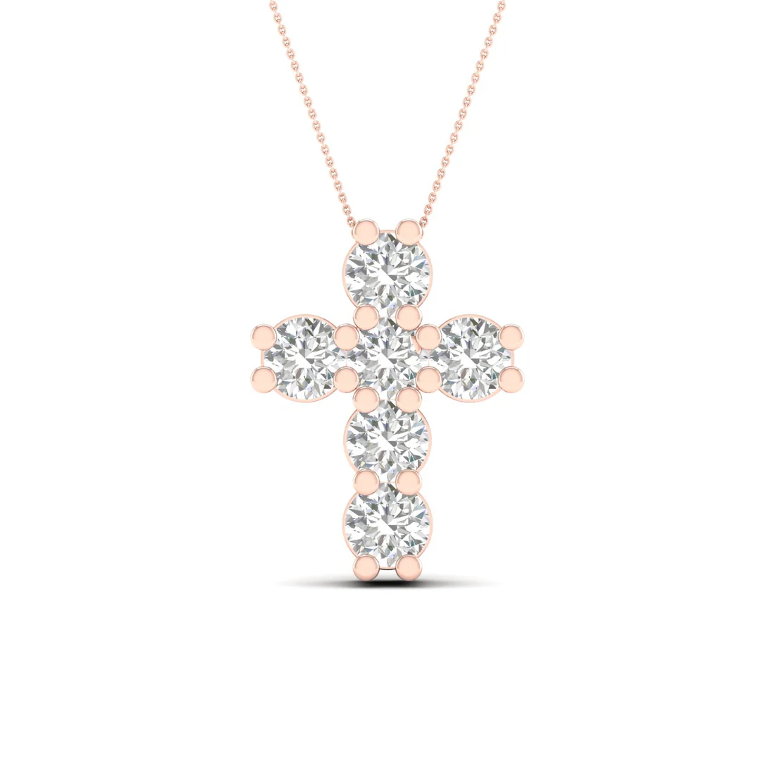 1 CTW Lab Grown Diamond Cross Pendant