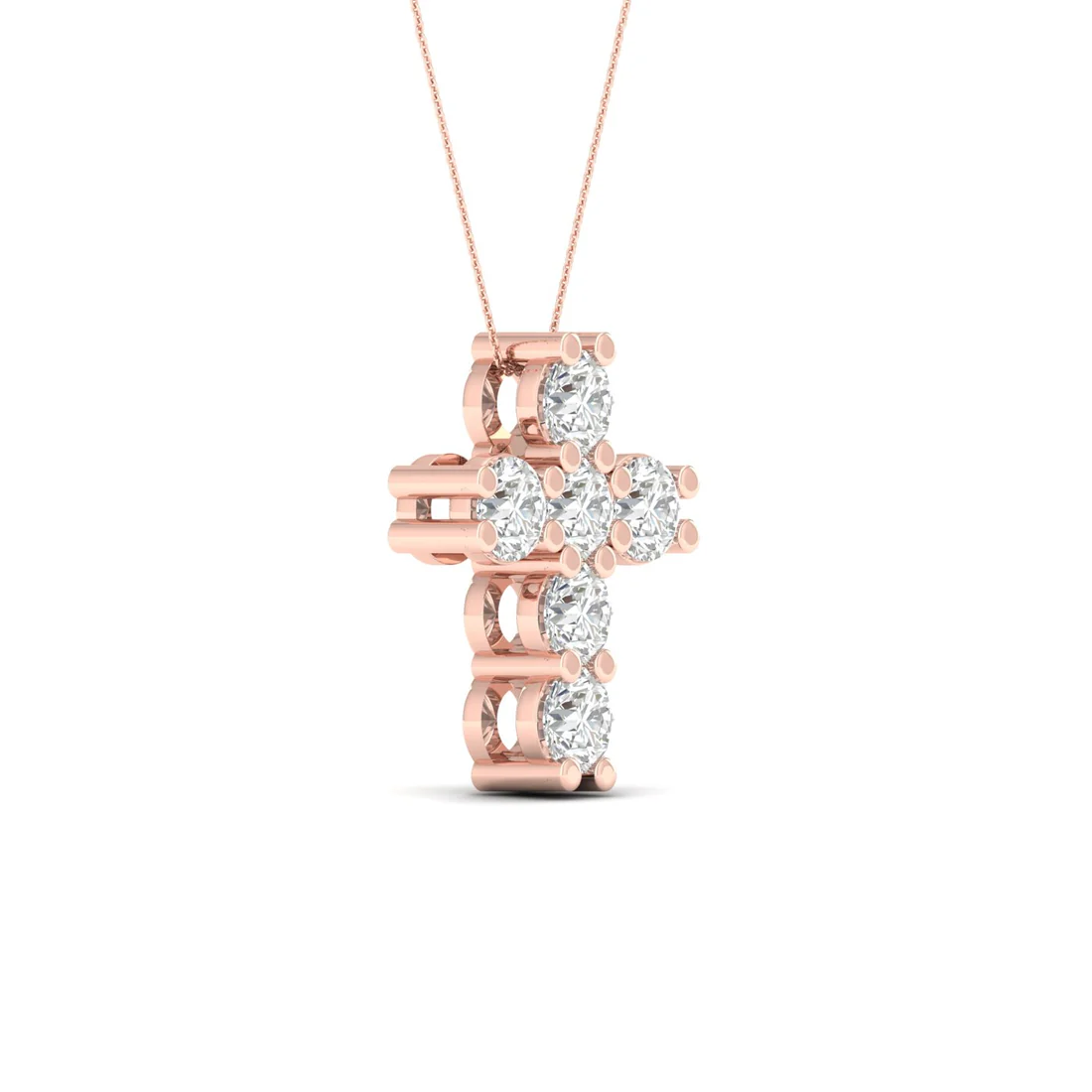 1 CTW Lab Grown Diamond Cross Pendant