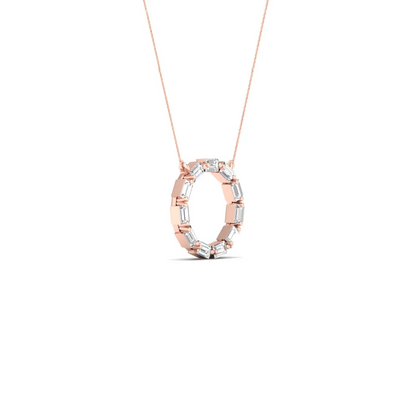 0.25 CTW Lab Grown Diamond Baguette Cut Pendant