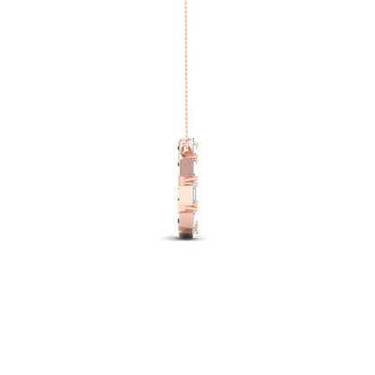 0.25 CTW Lab Grown Diamond Baguette Cut Pendant