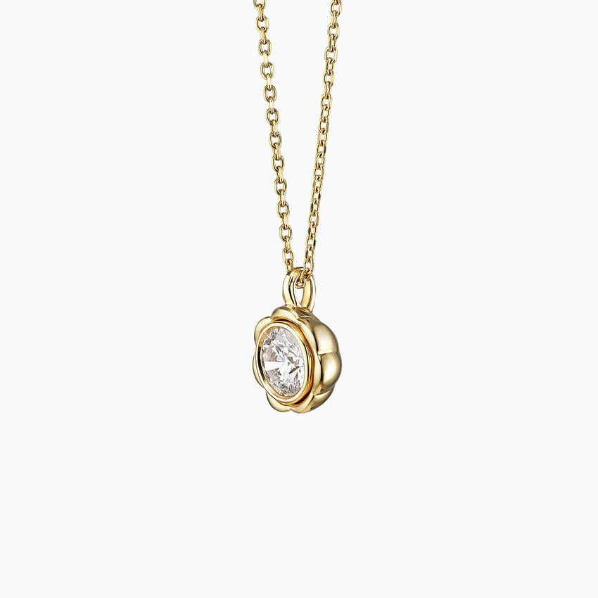 1/2 CTW Lab Grown Diamond Flower Pendant