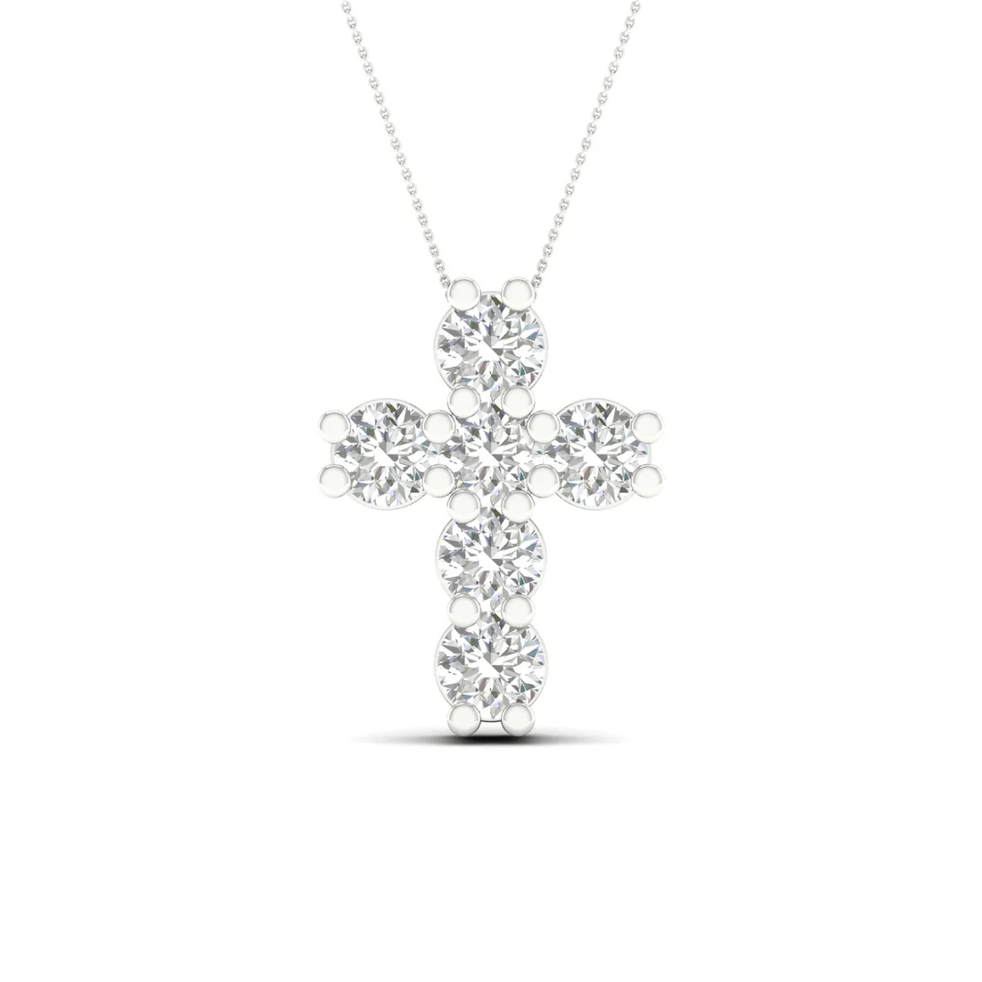 1 CTW Lab Grown Diamond Cross Pendant