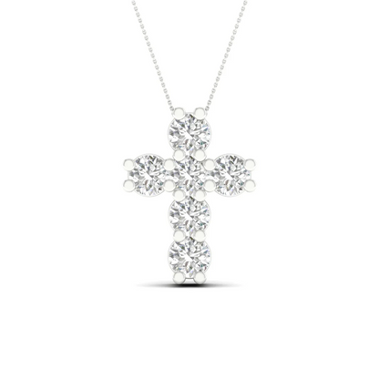 1 CTW Lab Grown Diamond Cross Pendant
