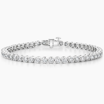 5CTW 7 inch Round Lab Grown Diamond Tennis Bracelet