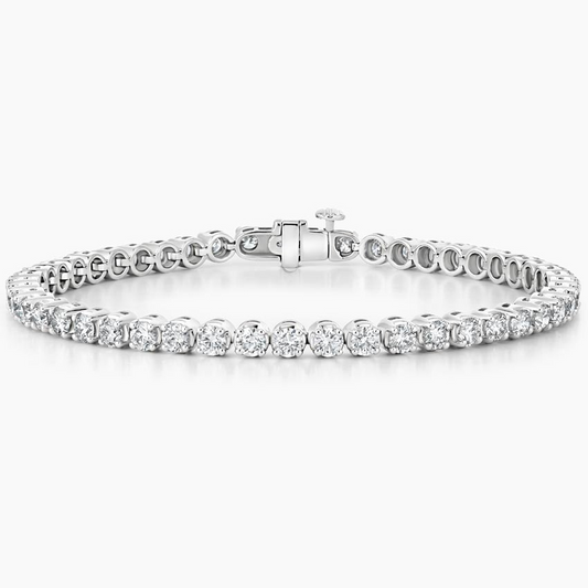 5CTW 7 inch Round Lab Grown Diamond Tennis Bracelet