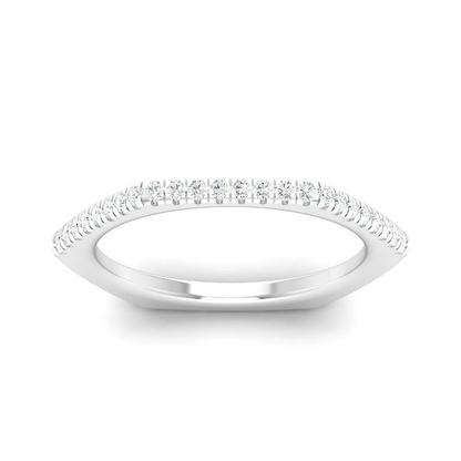 0.200Ctw Lab Grown Diamond Pentagon Wedding Band