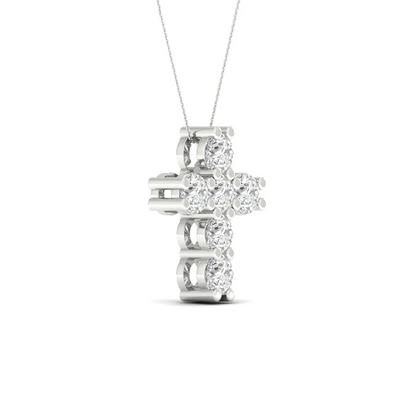 1 CTW Lab Grown Diamond Cross Pendant